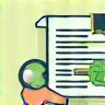 Icon representing a job offer