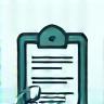 Icon representing application screening